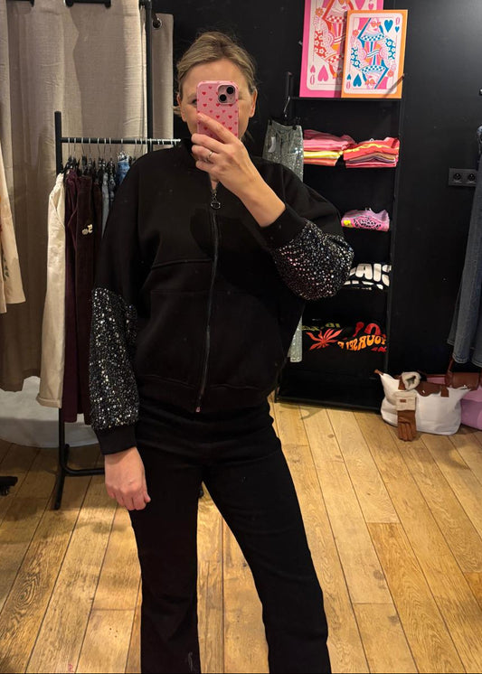 Gilet "Sparkle sleeve"