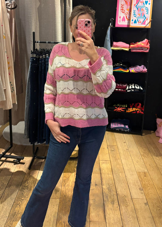 Pull "Pink/Violet Eclat"