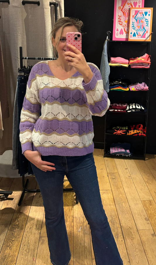 Pull "Pink/Violet Eclat"
