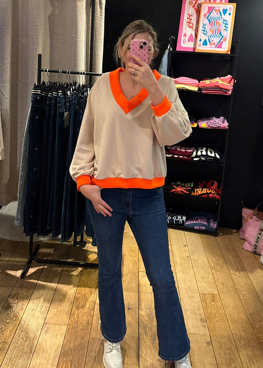 Oversized sweater "Fluo Edge"