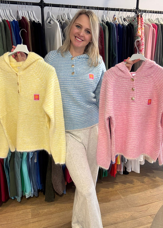 Hoodie "pastel stripes"