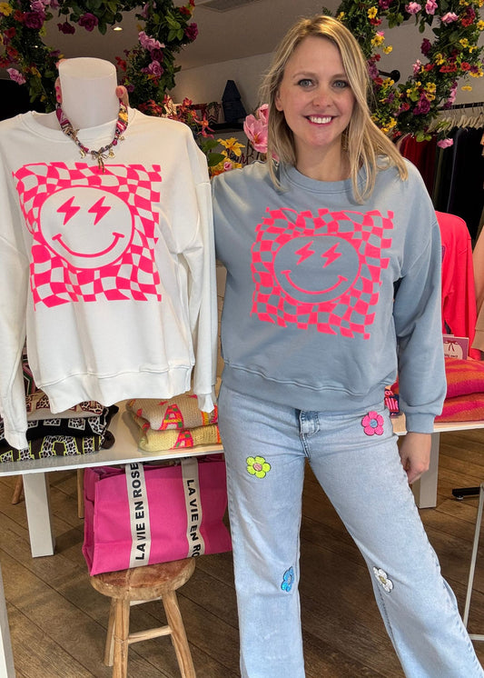 Sweater "Smiley neon"