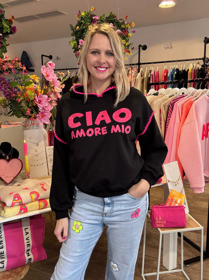 Hoodie "CIAO Amore Mio" (3 kleuren)