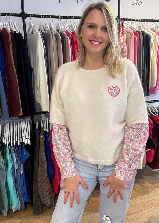 Sweater "Flower sleeve"