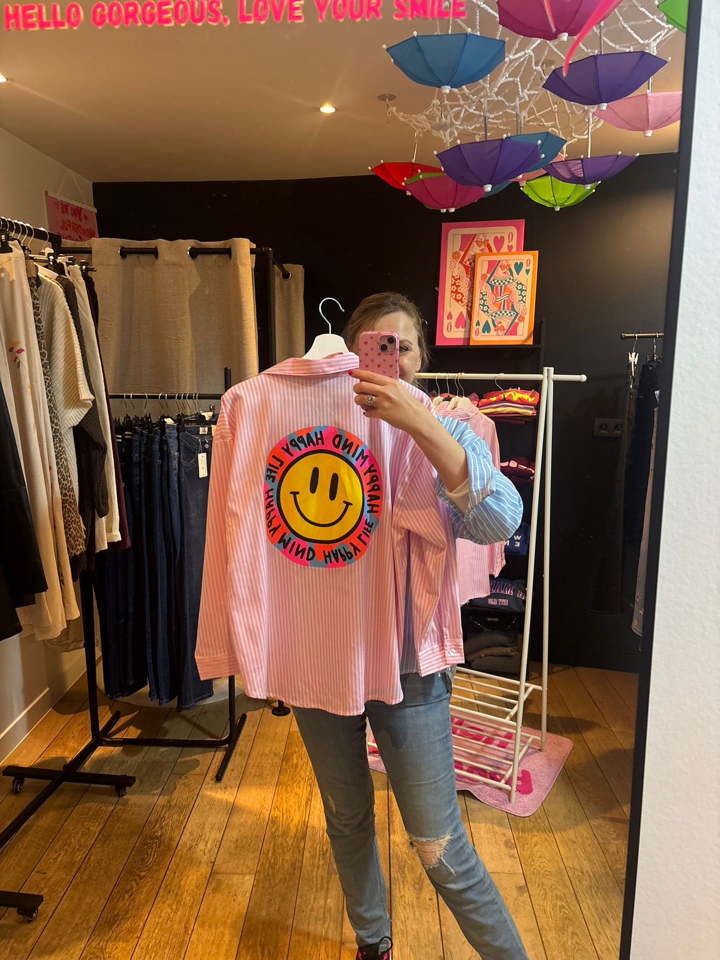 Hemd "Happy Mind Happy Life"