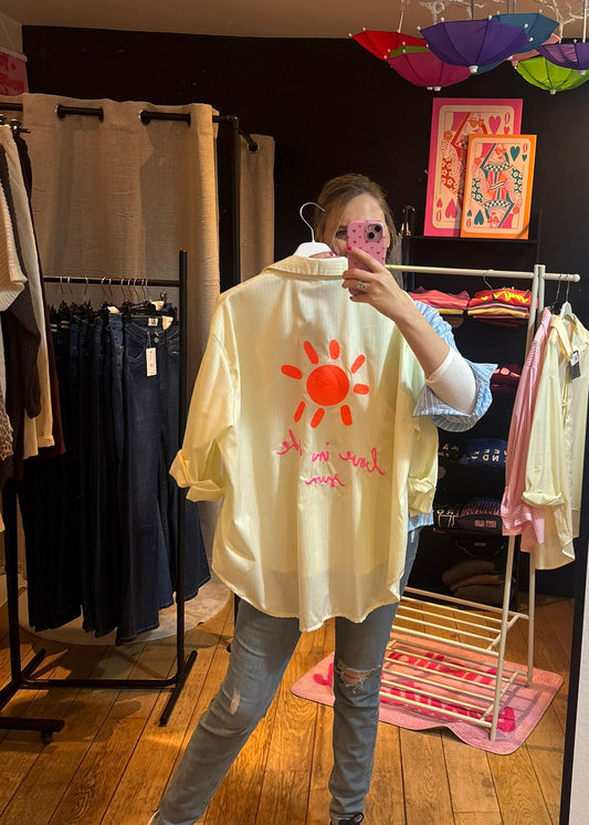 Gestreepte hemd "Love in the sun"