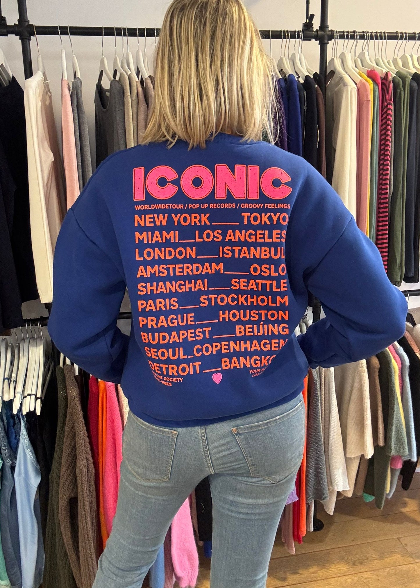 Sweater met molleton "Iconic"