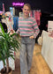 Shirt met lange mouwen "GREY PINK"