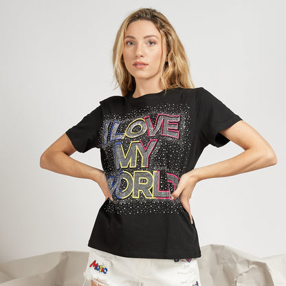 T-shirt "I love my world"