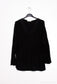Superzachte shirt met kanten v-hals