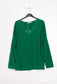 Superzachte shirt met kanten v-hals