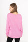 Superzachte shirt met kanten v-hals