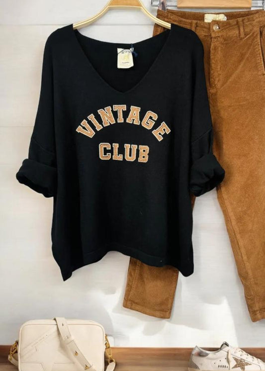Oversized Trui "Vintage Club"