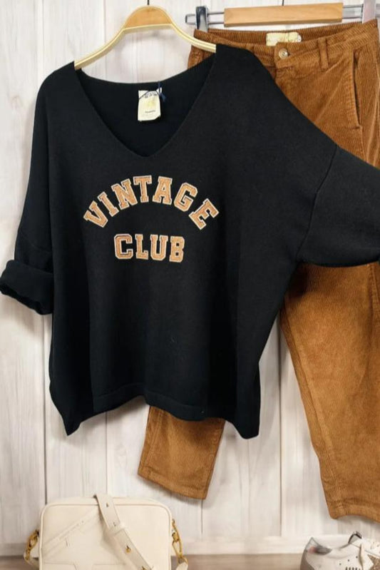 Oversized Trui "Vintage Club"