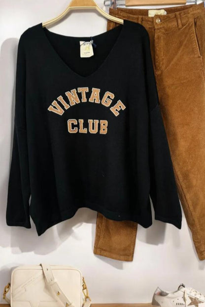 Oversized Trui "Vintage Club"