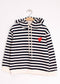 Hoodie blauw gestreept