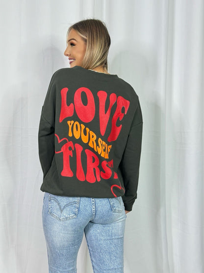 Sweater "Love yourself first"