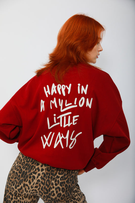 Sweater "Happy in a million little ways"