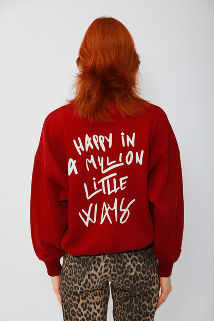 Sweater "Happy in a million little ways"