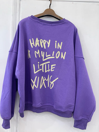 Sweater "Happy in a million little ways"